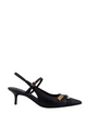 Pinko Black Leather Flat Shoes