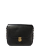 Soeur Black Leather Crossbody Bag