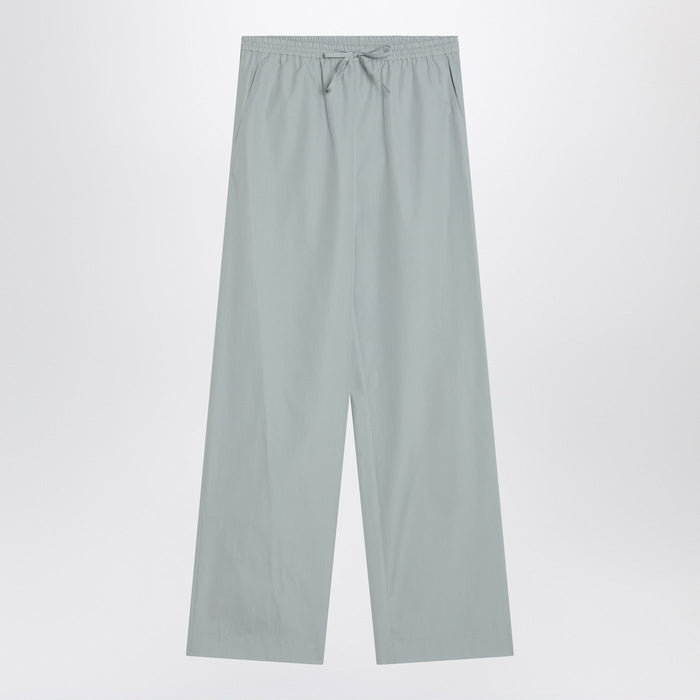 Loulou De Saison Light Blue Trousers In Cotton