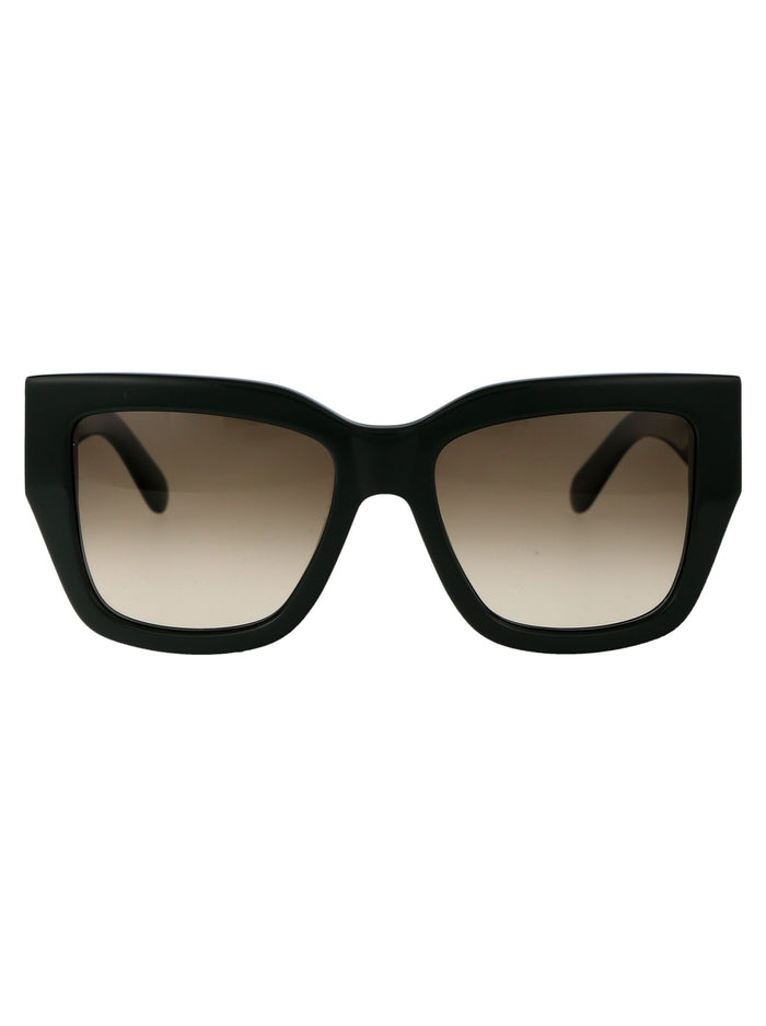 Ferragamo Green Acetate Sunglasses