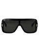 Ferragamo Black Acetate Sunglasses