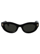 Ferragamo Black Acetate Sunglasses