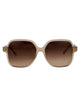 Ferragamo Transparent Beige Acetate Sunglasses