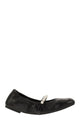 Stuart Weitzman Goldie Ballet Flat;Blk;5.5 C