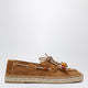 Aquazzura Seafarer Espadrilles In Tobacco Suede Leather