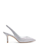 Stuart Weitzman Eva 75 Slingback;Slv;5.5 C