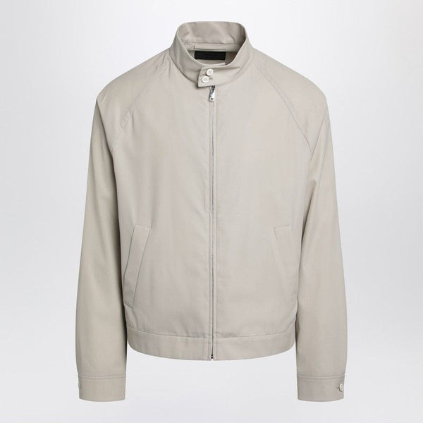 Prada Sandcolored Cotton Zipup Jacket