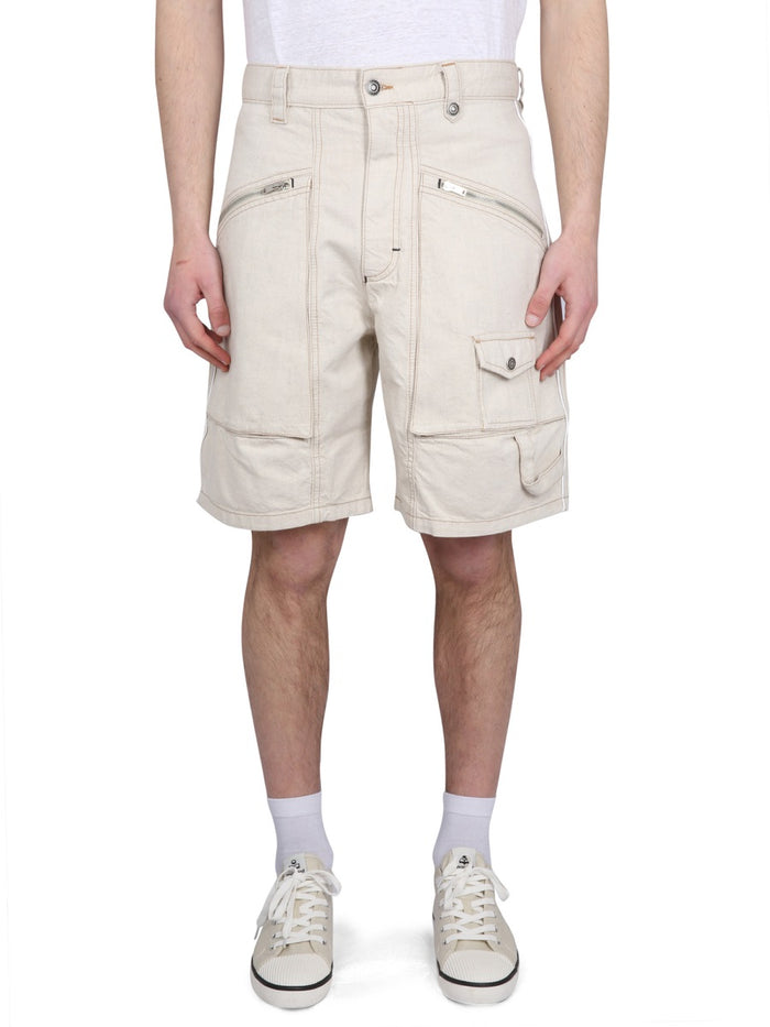 Isabel Marant Peio Denim Bermuda Shorts