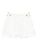 Elisabetta Franchi Linen Blend Shorts With Buttons