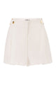 Elisabetta Franchi Tailored High-Waisted Shorts With Gold-Tone Logo Buttons