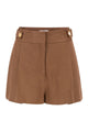 Elisabetta Franchi Tailored High-Waisted Shorts With Gold-Tone Logo Buttons