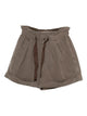 Isabel Marant Etoile Nirma Shorts Brown Washed Ribbon