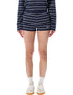 Sporty & Rich Sporty & Rich Signature Logo Shorts - Navy Blue