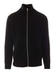 Mm6 Maison Margiela Black Knitted Zip Jacket