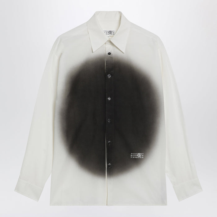Mm6 Maison Margiela White Shirt With Spray Print