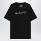 Mm6 Maison Margiela Black T-Shirt With Logo Print
