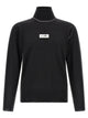 Mm6 Maison Margiela Turtleneck Sweater With Contrast Stitching