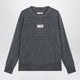 Mm6 Maison Margiela Grey Wool Sweater With Numeric Logo