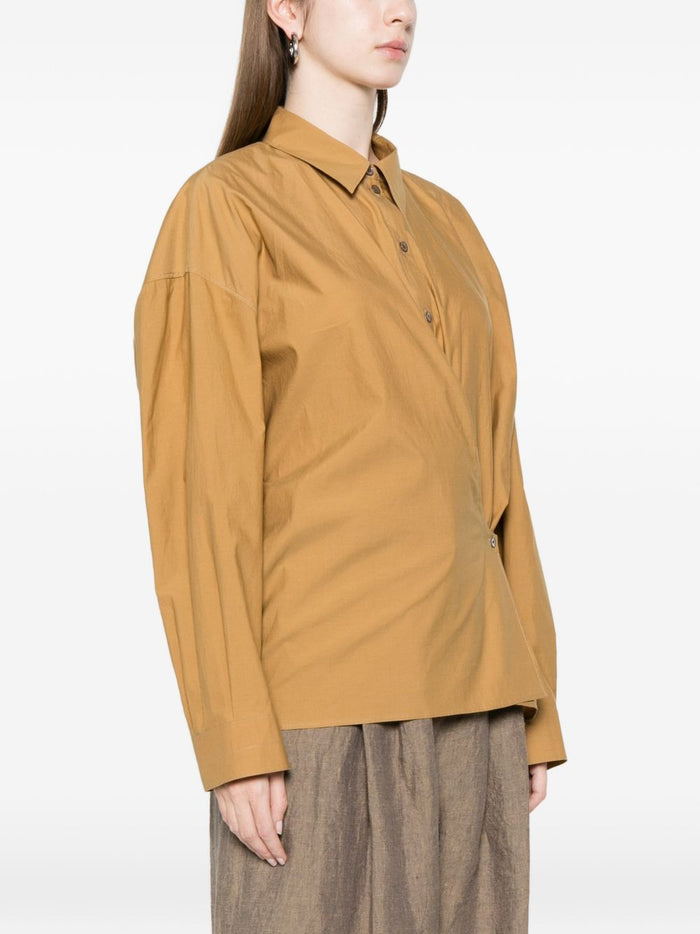 Lemaire Asymmetrical Mustard Shirt