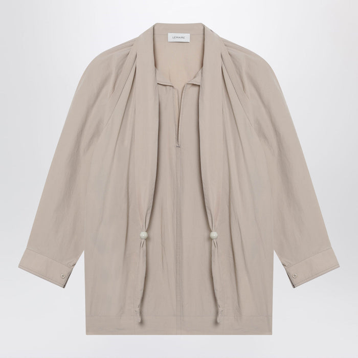 Lemaire Greige Blouse With Scarf