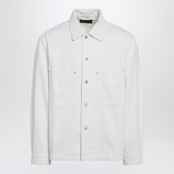Lemaire White Denim Shirt Jacket