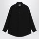 Lemaire Long-Sleeve Shirt With Chest Pockets In Black Cotton