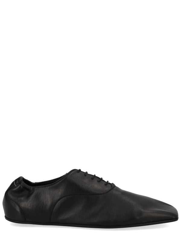 Mm6 Maison Margiela Black Leather Lace-Ups