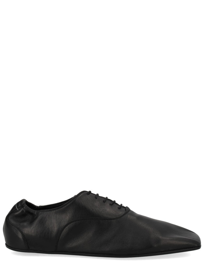 Mm6 Maison Margiela Black Leather Lace-Ups