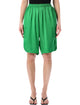 The Frankie Shop Nelis Satin Bermuda Shorts