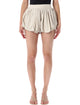 The Frankie Shop The Frankie Shop Bubble Hem Shorts - Light Beige