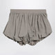 The Frankie Shop Beige Checkered Balloon Shorts In A Wool Blend