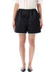 The Frankie Shop The Frankie Shop Adia Satin Boxer Shorts Black