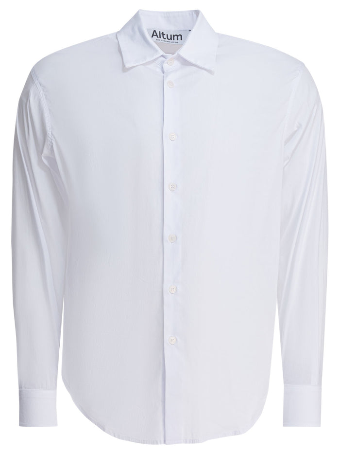 Altum White Cotton Blend Shirt