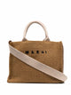 Marni Raffia-Effect Small Tote Bag