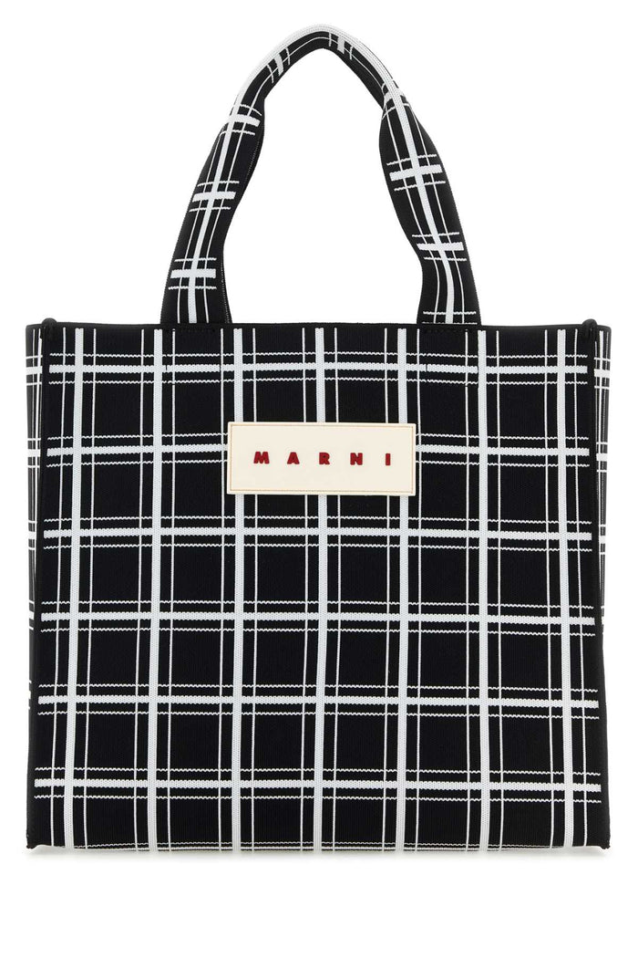 Marni Embroidered Jacquard Shopping Bag