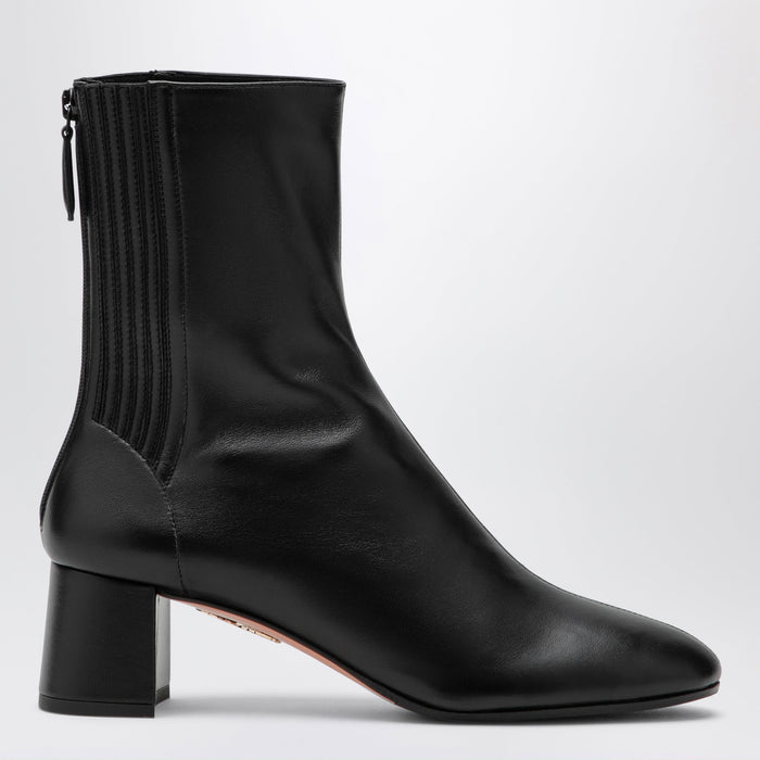 Aquazzura Saint Honoré Bootie Black Nappa Ankle Boots