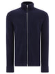 Maison Margiela Blue Cotton Wool Cotton And Wool Zippered Malgione