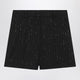 Max Mara Pianoforte Black Shorts With Pinstripe-Effect Micro Sequins