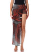 Jean Paul Gaultier Jean Paul Gaultier Red Blurry Roses Tulle Skort