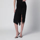 Francesco Murano Black Draped Skirt With Front Slit