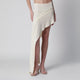 Francesco Murano White Mini Skirt With Side Train