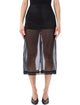 The Frankie Shop The Frankie Shop Peri Sheer Midi Skirt - Black