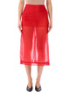 The Frankie Shop The Frankie Shop Peri Sheer Midi Skirt - Red