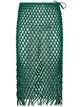 The Frankie Shop "Nelaya" Leather Macrame Skirt