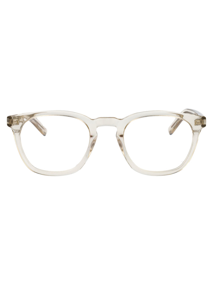 Saint Laurent Yellow-Yellow-Transparent Recycled Acetate Glasses