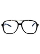 Saint Laurent Black-Black-Transparent Acetate Glasses