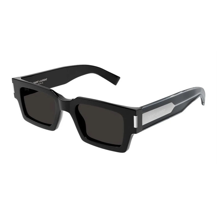 Saint Laurent Black-Crystal-Grey Resin Sunglasses