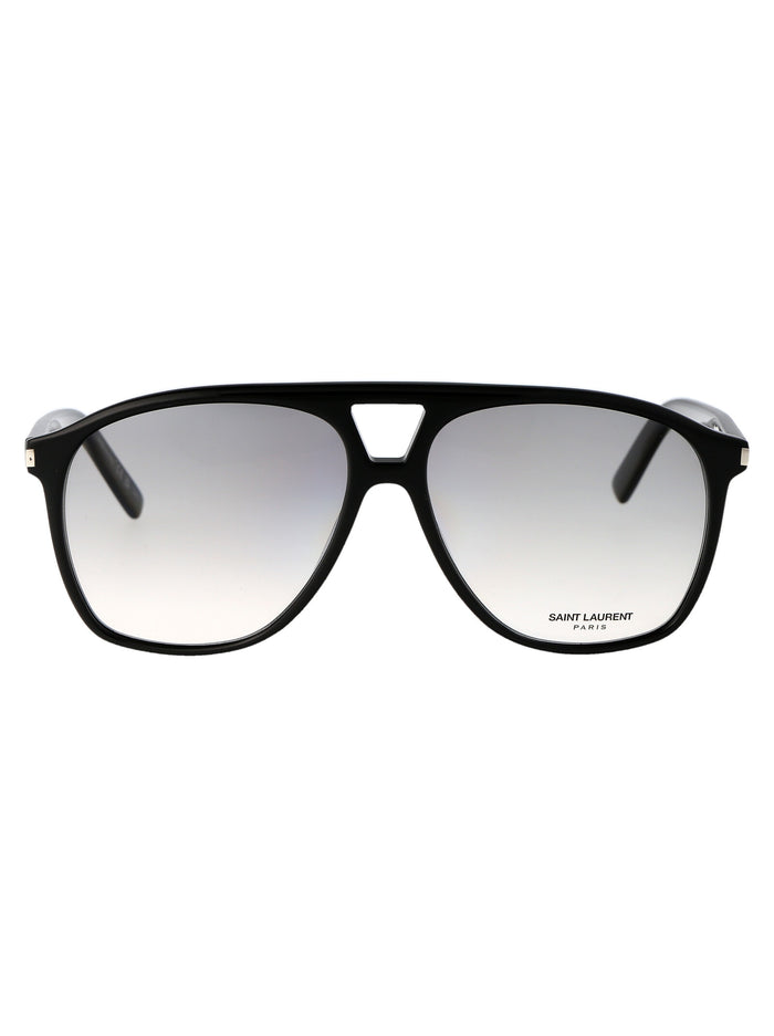 Saint Laurent Black Black Grey Acetate Sunglasses
