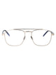 Saint Laurent Silver-Crystal-Transparent Metal Glasses
