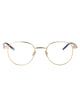 Saint Laurent Gold-Crystal-Transparent Metal Glasses